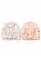 Set of 2 Newborn Knotted Beanies