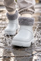 Children's Waterproof Rain Boots with Plush Detailing and Fur Inside - 8