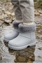 Children's Waterproof Rain Boots with Plush Detailing and Fur Inside - 3