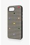 iPhone 16E-Compatible Silicone Case with Heart-Shaped Plaid Pattern - 4