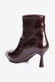 Women's Crocodile-Print Pointed-Toe Stiletto Heel Boots with Zipper, Odile, Brown - 3