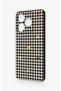 Realme C63 Compatible Silicone Case with Heart-Shaped Plaid Pattern - 4