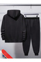 Unisex Large Size Hooded Tracksuit - 2