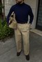Nago Braided High Crew Neck Regular-Fit Men’s Knit Sweater - 4