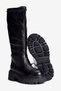 Women's Stretch Boots with Zipper and Thick Soles - Kenza Black - 4