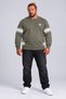 Men's Plus Size Crew Neck Duoflex Sweatshirt 26700 Khaki