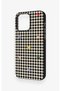 iPhone 15 Pro Max Compatible Silicone Case with Heart-Shaped Plaid Pattern - 4