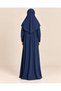 Girls' Jersey Prayer Dress with Built-in Headscarf, 9–10–11 Years, 110 cm, for Girls, Light Blue - 4