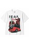 Fear This – Red Muscle Car Urban Street Art Graphic Cotton T-Shirt