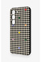Samsung S23-Compatible Silicone Case with Heart-Shaped Plaid Pattern - 4