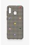 Samsung A20-A30 Compatible Silicone Case with Heart-Shaped Plaid Pattern - 2