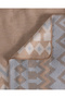 Monélis Double-Size Cotton Jacquard Blanket - Beige - 6