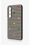 Samsung S26 Compatible Silicone Case with Heart-Shaped Plaid Pattern - 4