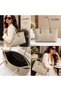 Women's Suede Shoulder Bag - Stylish and Spacious Hand and Shoulder Bag - 3