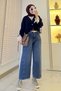 Premium Barrel-Cut Beltless Jeans - Light Blue - 2