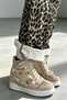 Adaline Beige Star-Detail Hidden-Heel Women's Sneakers - 3