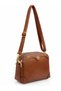 Women's Adjustable Crisscross Straps 4-Compartment Shoulder Bag and Crossbody Bag, Taupe Matte Solid - 4