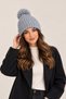 Women's Pom-Pom Knit Beanie – Soft-Textured Winter Knit Beanie