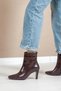 Women's Square Heeled Boots - 4