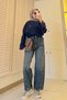Premium Barrel-Cut Beltless Jeans - Khaki - 2