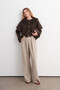 Palazzo Pleated Trousers - 2