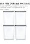 4 Pack Plastic Storage Containers for Flour, Cereal, 5.2L/175oz - 3