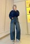 Premium Barrel-Cut Beltless Jeans - Khaki - 6