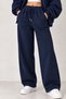 Women's Black Oversized Hooded Full-Zip Casual Cotton Cardigan + Sweatsuit Set - 3