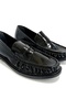 Oliver Black Patent Leather Ruched Women's Loafer - 2