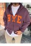 Purple BYE Patch Zipper Sweatshirt PM-218 - 5