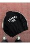 Black Champ Oversized Zipper Sweatshirt RES-2007 - 5