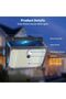 Solar Motion Sensor Wall Light Outdoor 4pcs, 3 Modes - 6