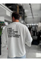 White Clear Mind Boxy Fit Sweatshirt RES-5009 - 6