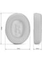 Live 650 BTNC E65BTNC Ear Cushion Memory Foam Ear Pads Replacement Compatible with JBL E65 E65BTNC / - 3