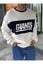 White GNT Patchwork Oversized Sweatshirt PM-107 - 5