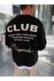 Μαύρο φούτερ Clup oversized PM-025 - 4