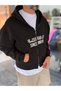 Black HWK Patch Zipper Sweatshirt PM-222 - 5
