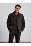 Brown Melton Coat 50331916-VR029