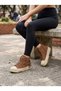 Miella Women's Lace-Up Athletic Boot with Fringed Side Design, Genuine Leather Suede - 2