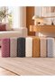 Sofa Cover / TV Blanket taupe color Mira 100% Cotton 180x220 cm - 4