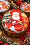 Scented Candle in a New Year's-Themed Tin Box—Christmas Decoration, 1 PIECE - 3