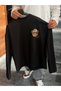 Black Sweatshirt with Pixel Bear Print RES-5025 - 7
