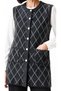 Crew Neck Tunic Knit Soft Vest / Charcoal Grey - 2
