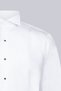 White Comfort Fit 100% Cotton Turn-Down Collar Satin Classic Groom's Shirt - 3