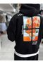 Black Vincent Patch Hooded Sweatshirt SW-5202 - 2