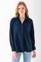 Women's Long-Sleeve Regular-Fit Jacquard Shirt, Navy Blue - 25Y 10039 - 6