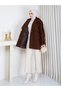 WOMEN'S PREMIUM-QUALITY BELTED OVERSIZED SHORT METLON COAT - 4