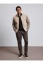 Beige Leather Jacket 50328472-VR011 - 4