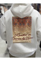 White Roated Embroidered Hooded Sweatshirt JJ-117 - 6