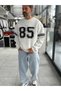 White 85 Printed Oversized Sweatshirt PM-108 - 3